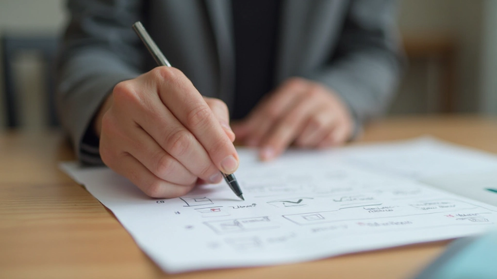 Nahaufnahme einer Hand, die ein Häkchen auf einer Checkliste setzt